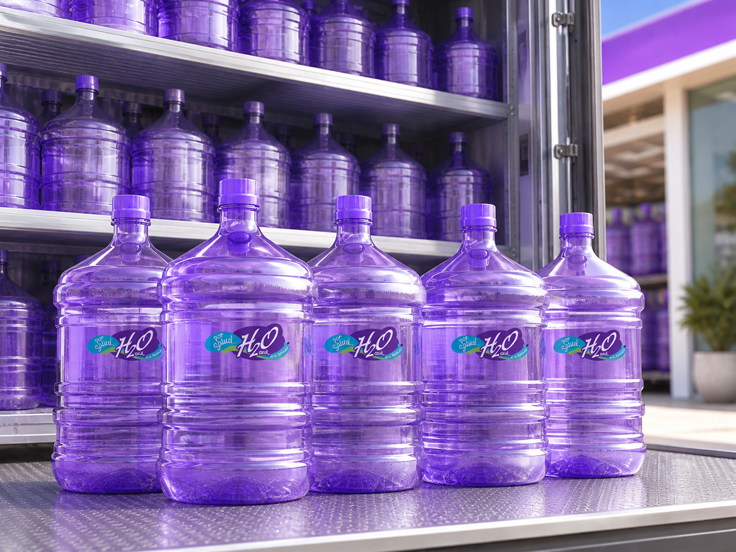 Almacenamiento de garrafones de agua purificada